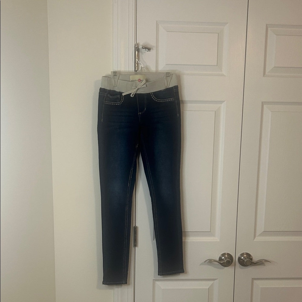 Girls Wishful Park Dark Blue Pull On Jeggings